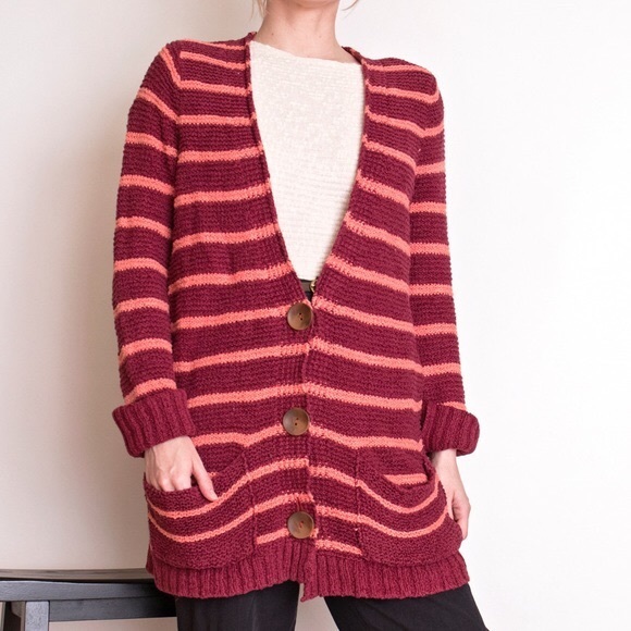 Free People Sweaters - Free People Beach North Beach Striped Cardigan